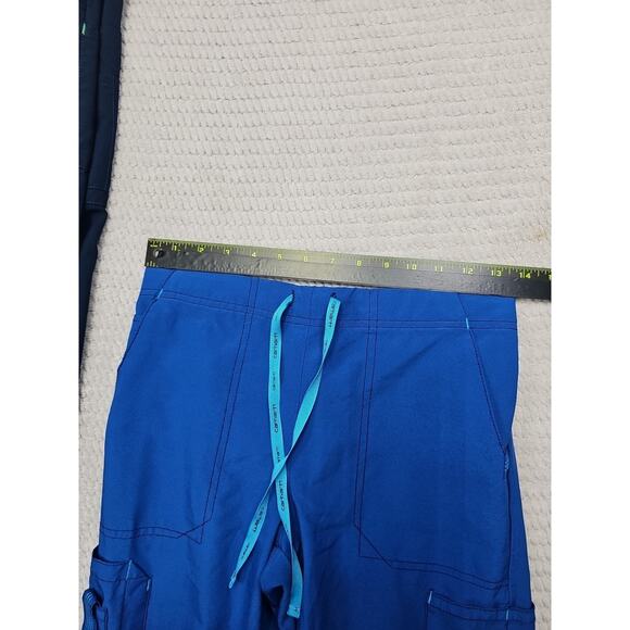 Carhartt Force Scrub Pants Womens Small Petite Blue Cargo Pocket Performance - Picture 3 of 10